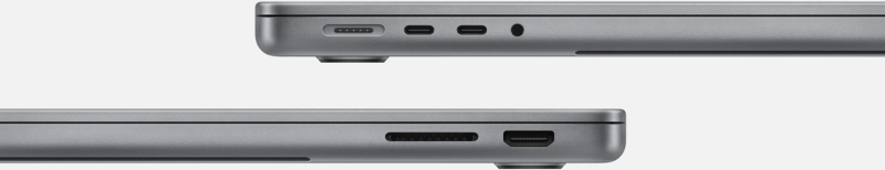 Macbook Pro 14" - Apple M3 8-core - 8GB Ram - SSD 1TB - 2023 - Space Gray - Nederlands toetsenbord