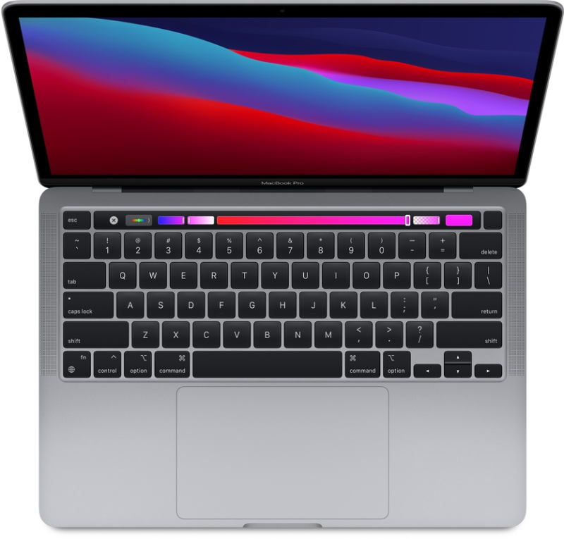 Macbook Pro 13" - Apple M1 8C 2,1GHz - 8GB Ram - SSD 512GB - 2020 - Space Gray - Nederlands toetsenbord